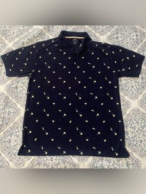 Red Rhino polo shirt stingray shark turtle print